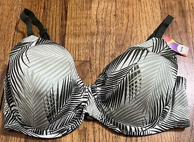 Buy Nwt Kindly Yours Underwire Full Coverage Multiway T-shirt Bra Palm Leaves Sz 40d • 11.19£