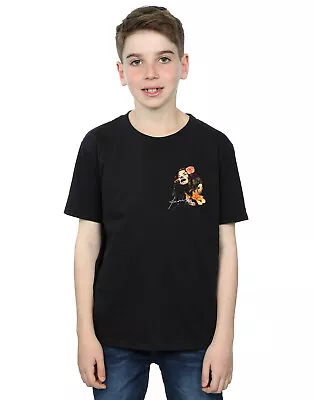 Buy Janis Joplin Boys Floral Faux Pocket T-Shirt • 12.99£