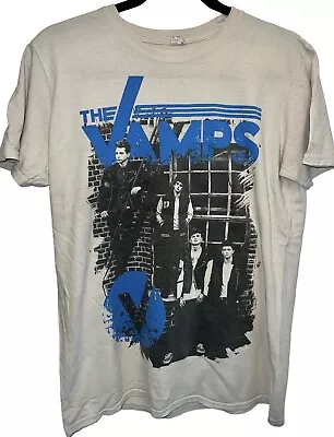 Buy Unisex Vintage The Vamps Tour 2016 Rock T Shirt  Top Size Small White Blue • 19.99£