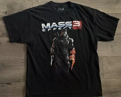 Buy Mass Effect 3 Video Game T-Shirt Large 2012 Black Mens Tee Unreal Engine EA • 18.66£