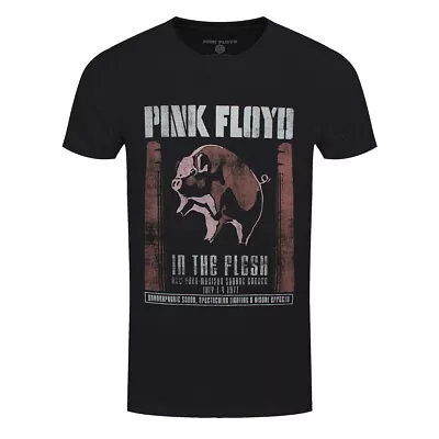 Buy Pink Floyd T-Shirt In The Flesh Rock Band Official Black New • 13.90£
