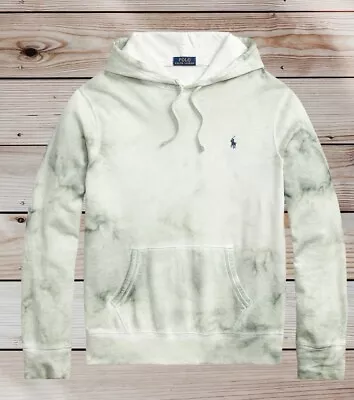 Buy Polo Ralph Lauren Spa Terry Hoodie Hoody Faded Mint  Green Tie Dye XXL RRP £159 • 85£