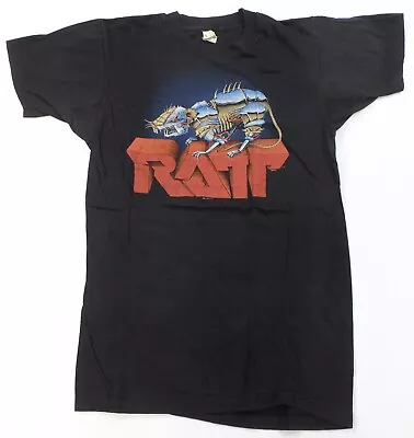 Buy Rare Vintage SCREEN STARS Ratt Out Of The Cellar 1984 Tour T Shirt 80s Black L • 140.03£