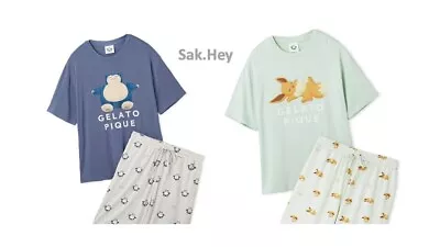 Buy GELATO PIQUE Pokemon Sleep Cool Touch Print T-shirt & Shorts Set Men's JAPAN • 154.98£