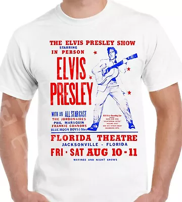 Buy Elvis Presley T-Shirt Retro Concert Rock Music Jailhouse 50s 60s Top Tee Gift • 8.99£