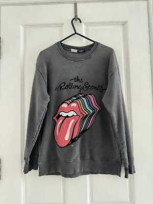 Buy Boys Girls Zara  Rolling Stones  Dark Grey Sweatshirt, Size 11-12 Years, 152 Cm • 10£