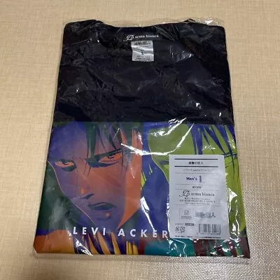 Buy Attack On Titan X Arma Bianca Short Sleeve T-Shirt Levi Size L Black Japan NEW • 98.73£
