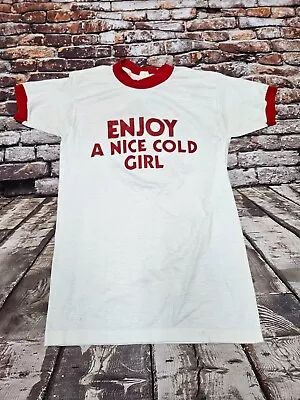 Buy Vintage St Pauli Girl Beer Single Stitch Screen Stars Best T Shirt Mens Size M • 46.63£