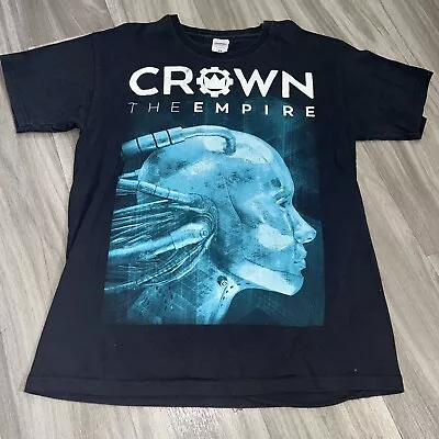 Buy Crown The Empire 2018 European Tour T-Shirt Metalcore UK Size Medium Fruit Loom • 18.50£