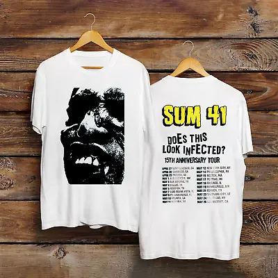 Buy Does This Look Infected - Sum 41 Band Tour Gift For Fan 2-sides T-shirt GC1432 • 30.15£
