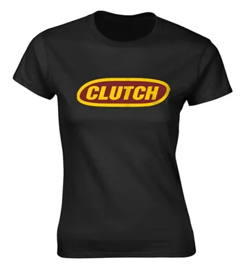 Buy Clutch Classic Logo Black Womens Fitted T-Shirt OFFICIAL • 15.49£