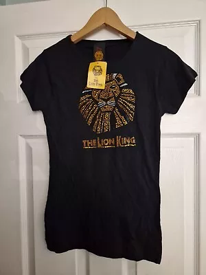 Buy THE LION KING T Shirt, Disney Merchandise Rhinestone Black Small BNWT Ladies S • 17.99£