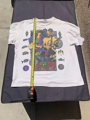 Buy Vintage Concert T Shirt Bob Dylan Carlos Santana Tour 1993 Size XL • 116.70£