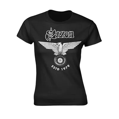 Buy SAXON ESTD 1979 T-Shirt, Girlie  Womens: 16 BLACK • 15.30£