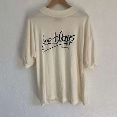 Buy Vintage Joe Bloggs 90s T Shirt Cream Baggy Medium Large Madchester Original • 15£