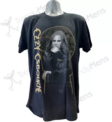Buy Ozzy Osbourne T-Shirt Patient No. 9 Gold Graphic Logo Official Unisex Tee Black • 21.99£