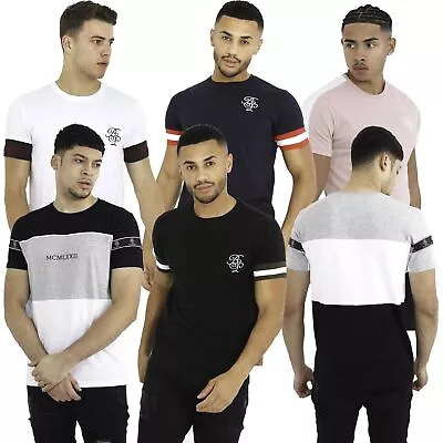 Buy Mens Brave Soul Short Sleeve Cotton Crew Neck T-Shirts Holiday Gym Top • 9.99£