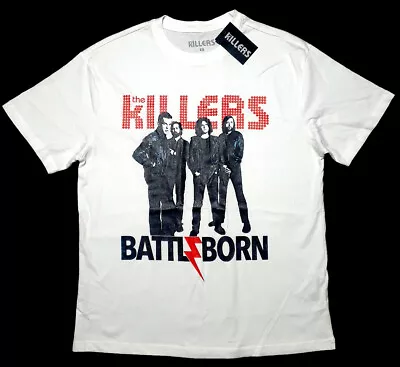 Buy THE KILLERS BATTLE BORN T-SHIRT WH COTTON SHORT SLEEVE XStoXL PRIMARK LICENSED • 22.95£