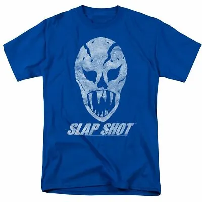 Buy Slap Shot The Mask T Shirt Mens Licensed Movie Tee Reggie Joe Royal Blue • 15.16£