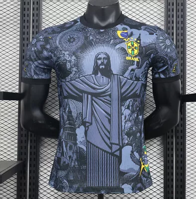 Buy Gold Jesus Christ The Redeemer Player Version Jersey Kit Special Edition T-Shirt • 15.60£