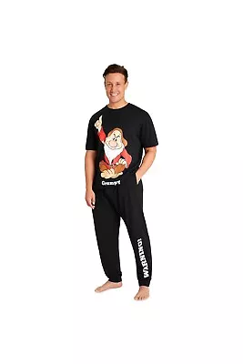 Buy Disney Adult Unisex Grumpy Pyjama Set - Bottoms And T-Shirt Short Sleeves • 24.49£