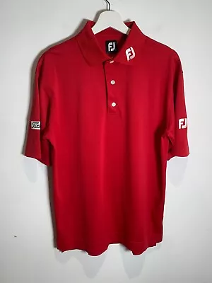 Buy FootJoy Titleist Tour Issue Golf Polo T-Shirt Small S VGC Red Lightweight • 32.94£