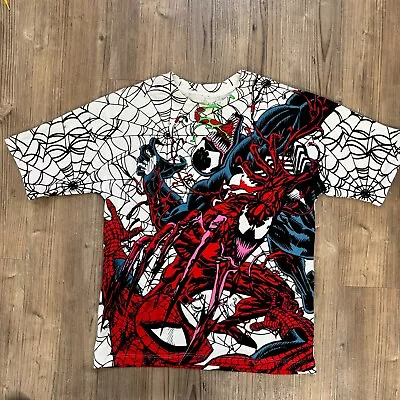 Buy Nineteenth Letter Venom Carnage Spiderman Shirt Todd McFarlane Marvel Comics S • 93.15£