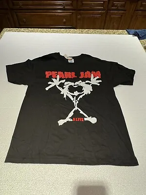 Buy Vintage 90’s Pearl Jam Alive T Shirt Ten Album Stick Man 1990’s Single Stitch L • 209.68£