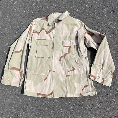 Buy US Army Surplus Tri Colour Desert DCU BDU Jacket Shirt, Army Combat Uniform, Rip • 29.99£