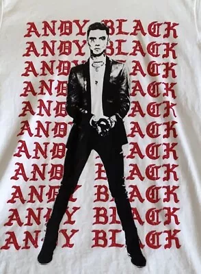 Buy Andy Black Pop Music T Shirt Dance Music T Shirt Mens Medium Concert T Shirt • 7.08£