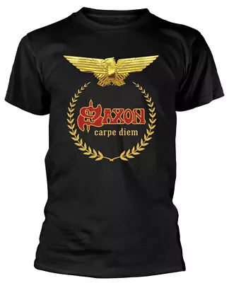 Buy Saxon Carpe Diem Black T-Shirt NEW OFFICIAL • 16.79£