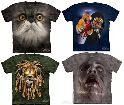Buy The Mountain Unisex Adult Animal T Shirts  Zombie DJ Jahman Cat Graffiti Sabre • 12.99£