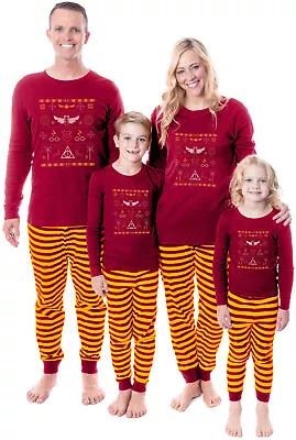 Buy Harry Potter Gryffindor Sweater Sleep Tight Fit Family Pajama Set • 37.33£