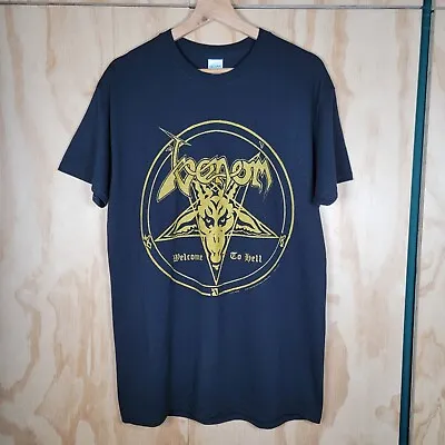Buy Vintage Venom Welcome To Hell Band T Shirt Size Medium Y2K 2001 EXC Heavy Metal • 50£