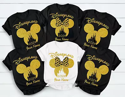 Buy Personalised Disneyland Trip 2024 T-Shirt, Disney Shirt, Mickey Minnie Mouse Tee • 10.99£