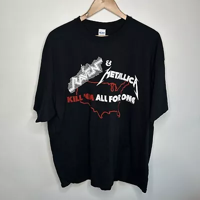 Buy Metallica Raven Kill Em All 1983 Tour T Shirt Size 2XL • 20.25£