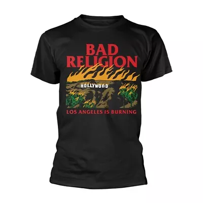 Buy BAD RELIGION BURNING T-Shirt Large BLACK • 22.88£