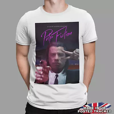 Buy Pulp Fiction T-Shirt Retro Vintage Classic Movie Tee Gift Film Gift UK Vincent • 6.99£