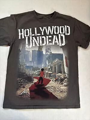 Buy HOLLYWOOD UNDEAD Vintage  Concert T-Shirt Adult Size M/L Music Rap Rock Gray EUC • 37.28£