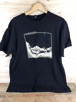 Buy Weezer Pinkerton T Shirt Mens XL Black Short Sleeve Rock Band Retro • 28£