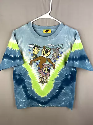 Buy Vintage Yogi Bear T-Shirt Youth XL Tie Dye Hanna Barbera Jellystone Park Adult S • 17.11£