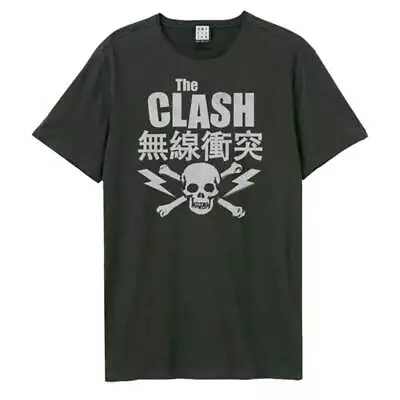 Buy The Clash T Shirt Bolt Band Logo New Official Unisex Amplified Vintage Charcoal • 19.95£