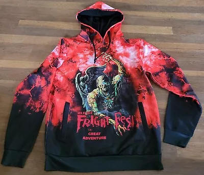 Buy Six Flags Zombie Hoodie Sweatshirt Small Fright Fest Great Adventure Graveyard   • 17.89£