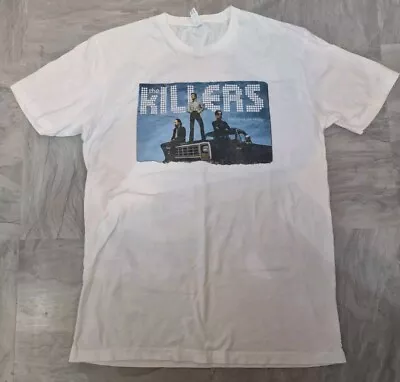 Buy The Killers Band T Shirt Size L Next Level Apparel Preloved White • 13.99£