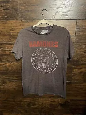 Buy The Ramones Logo T-shirt - Heather Grey Shirt - M • 27.96£
