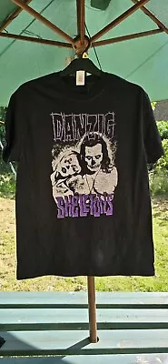 Buy Officially Licensed Danzig Skeletons 30 Years Mens Black T Shirt Danzig Misfits • 10.50£