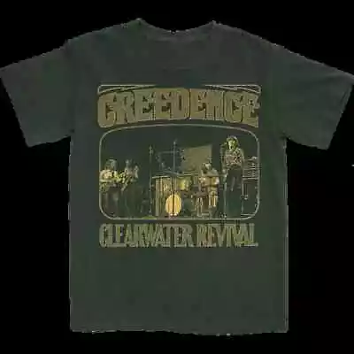 Buy Creedence Clearwater Revival Band 90S Forest Green Graphic T Shirt Nh12043 • 18.66£