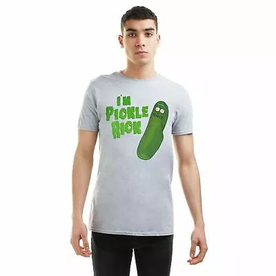 Buy Official Rick And Morty Mens Pickle T-shirt Grey S - XXL • 10.49£