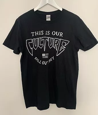 Buy Fall Out Boy - This Is Our Culture Black With White Logo Print Size Medium • 9.99£