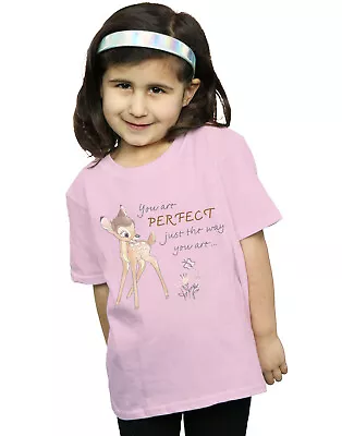 Buy Disney Girls Bambi Perfect Just The Way You Are T-Shirt • 12.99£